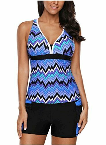 HOTAPEI Swimsuits for Women Two Pieces Tankini Swi