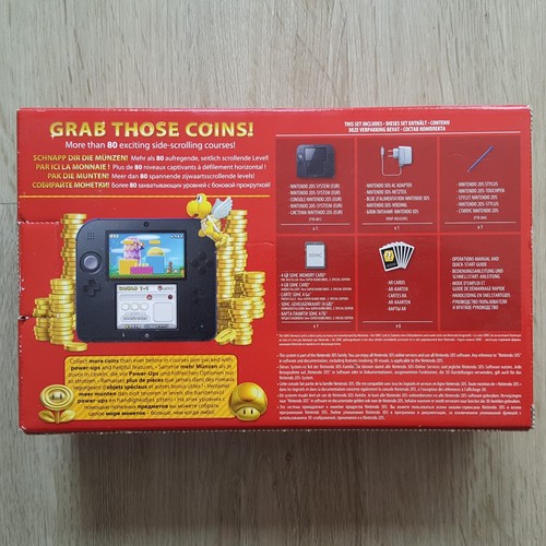 Nintendo 2DS Konsole Schwarz Blau Super Mario Bros. 2 Edition OVP (ohne Spiel) - Bild 7 von 8