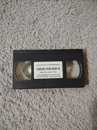 Greek 4 Kids 2 Vhs Ellinas Multimedia Obscure  - Imagen 7 de 8