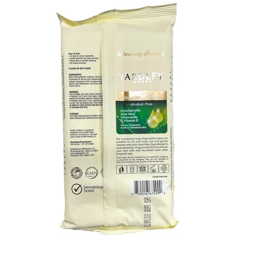 Disposable Washcloths Bath Wipes Yardley London 12 Packs, 18 Per Pack, 216 Total - Picture 3 of 6