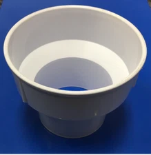 Lot of  12 ea .plastic Milkshake collar malt collar White- new