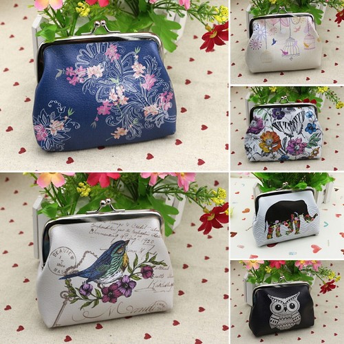.Clip Top Clasp Coin Purse Wallet Key Card Holder Money Pouch Small Clutch Bags_ - Picture 4 of 36