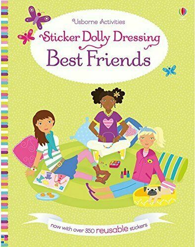 (NEW) STICKER DOLLY DRESSING BEST FRIENDS (USBORNE ACTIVITIES) By Lucy Bowman - Picture 1 of 1