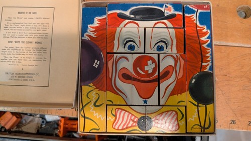 GASTON manufacturing Bozo The Capital Clown Puzzle Blocks 1,048,576 combinations - Picture 4 of 7