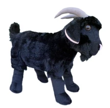 ADORE 15" Renegade the Black Goat Plush Stuffed Animal Toy