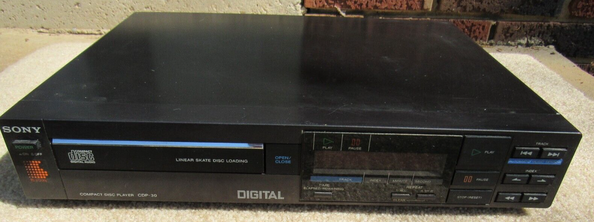 Sony CDP-30 Single Disc CD Player 1985 Multi Voltage Stereo Sony CDP-30 Single Disc CD Player 1985 Multi Voltage Stereo