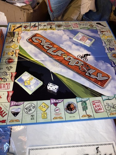 Cycle-opoly Cycling Game Board Late For The Sky Property Trading Game - Picture 8 of 11