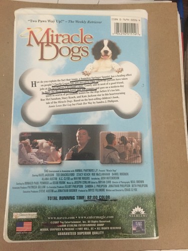 Miracle Dogs (VHS 2002) Kate Jackson Stacy Keach Rue McClanahan - Picture 2 of 3