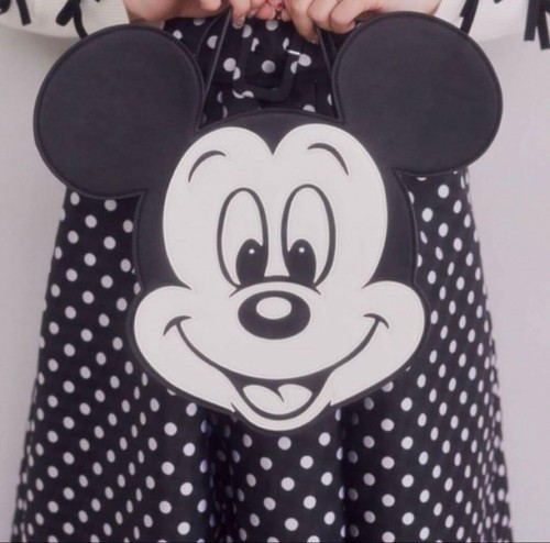 Borsa a tracolla Aleem Disney Topolino monotono viso MW45L0J0300 con etichetta - Foto 11 di 24