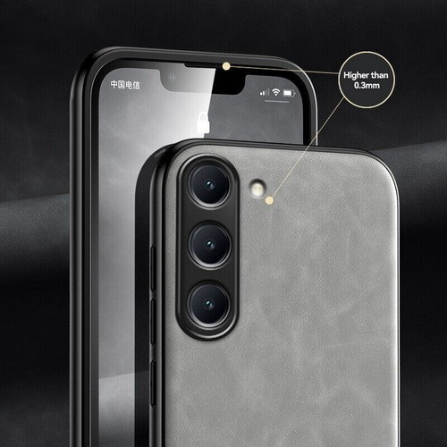 Case For Samsung S25 Ultra S24 FE S23 S22 Plus ShockProof Leather Silicone Cover - Picture 4 of 24