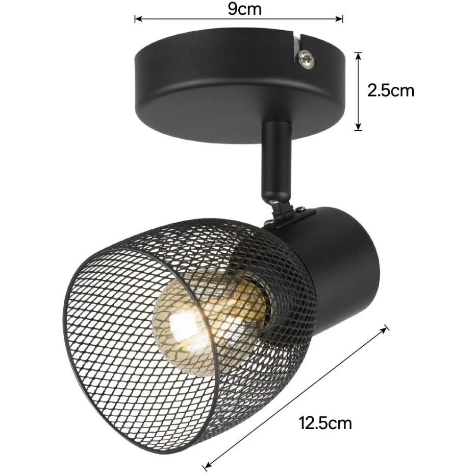 Ceiling Wall Light Fitting Mesh Spot Light Adjustable Lighting