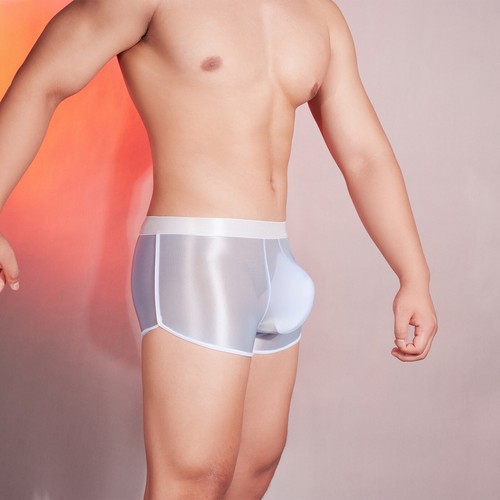 Herren Dessous seidige Unterwäsche Erwachsene Unterhose glänzend Höschen glatt Nachtwäsche - Bild 59 von 68