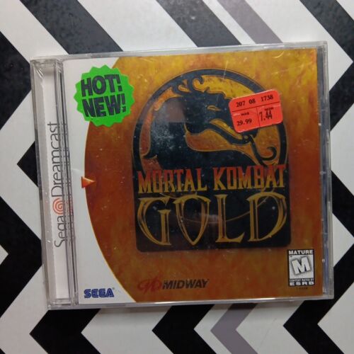 BRAND NEW SEALED Sega Dreamcast Mortal Kombat Gold Game