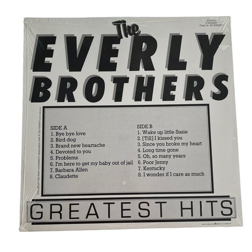 The Everly Brothers Greatest Hits Sealed 12" Vinyl Record LP Oldies Rock Pop - Picture 2 of 5