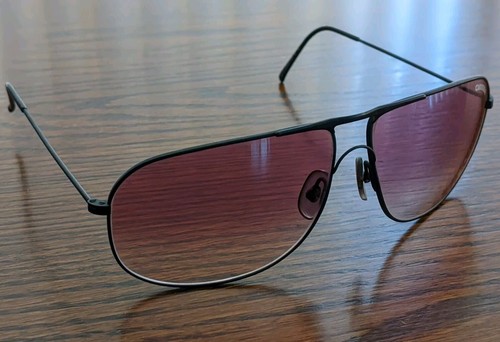 Vtg CARRERA 5422 sunglasses - Gradient 1980's Germany - BLACK / PINK 90 135 - Picture 2 of 14