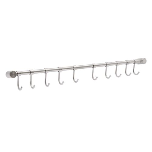 Kitchen Utensil Wall Rack Kitchen Rack Storage Rail Organizer Hanging Pot Rack - Bild 11 von 13