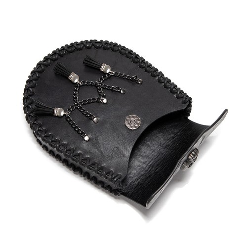 Punk Damen Gürteltasche Bauchtasche Hüfttasche PU Waist Belt Bag Radsport Handy - Picture 7 of 33