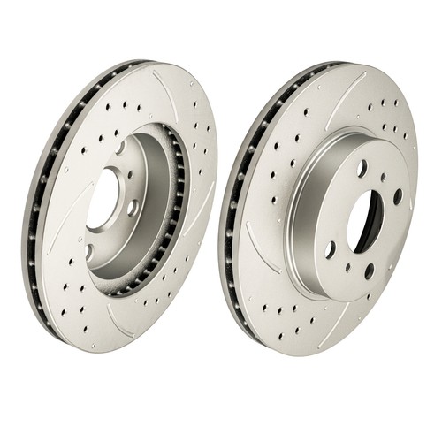 Front Drilled 31056 Brake Rotors for 93-97 Geo Prizm 98-02 Chevrolet Prizm - Picture 10 of 19