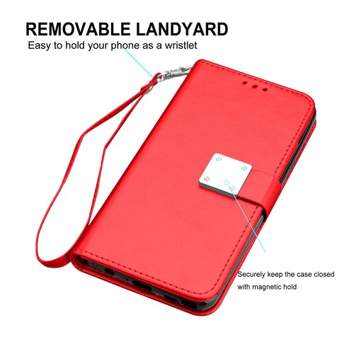 Für Samsung Galaxy A02S/A12/A52/A72 Wallet Leder Tasche Slot Klapp Ständer Cover - Bild 29 von 35