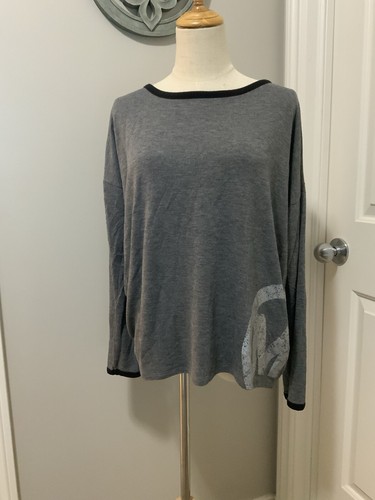 Michael Kors Gray Long Sleeve T Shirt Size M Medium - Picture 2 of 6