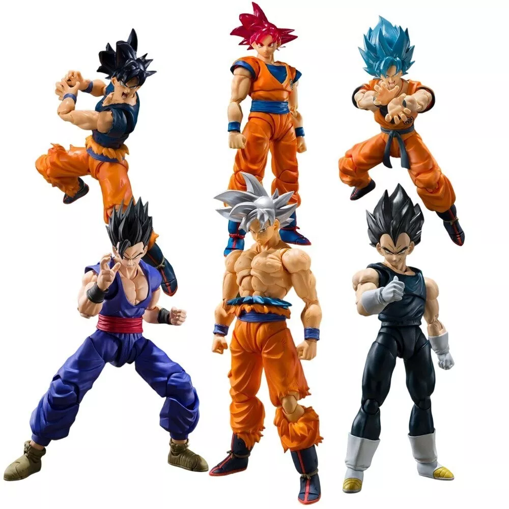 New Anime Dragon Ball Z SHF Son Goku Ultra Instinct White Action Figure Toy  Box