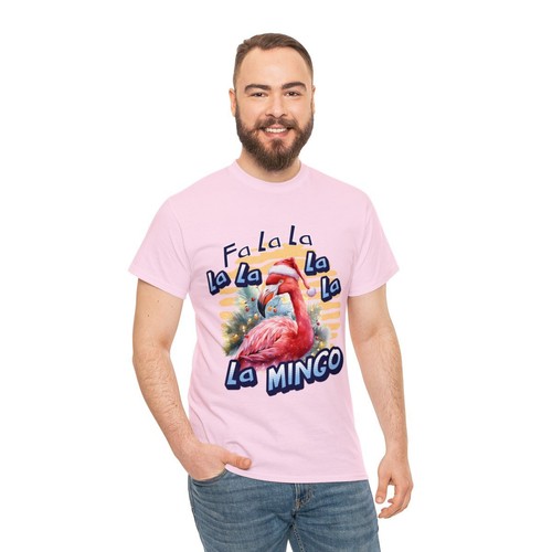 Fa La La La Mingo Flamingo Christmas T-Shirt - Bild 127 von 145