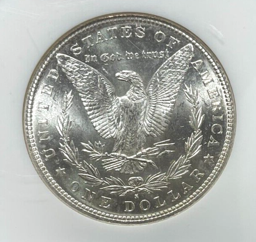 Dólar de plata Morgan 1882-S ~ NGC MS 65 ~HERMOSA MONEDA ~ REF#73-009 - Imagen 2 de 4
