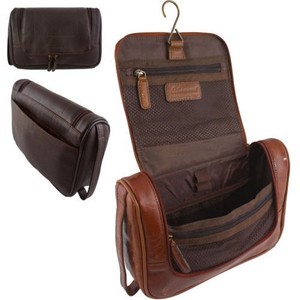 Mens Las Genuine Real Quality Leather Toiletry Wash Shaving Bag Image Is Loading Mens Las Genuine Real Quality Leather Toiletry Wash