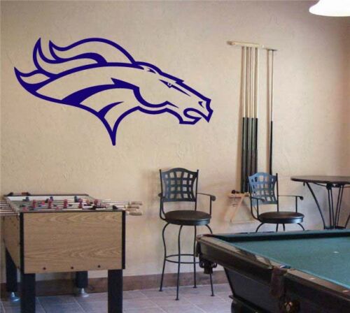 Denver Broncos Football Vinyl Wall Sticker Decal 33" w x 20" h - Picture 1 of 2