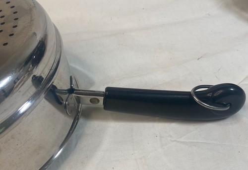 Revere Ware 3 Qt Saucepan Double Boiler Steamer Inserts Mix Serve Bowl & Lid - Picture 15 of 19