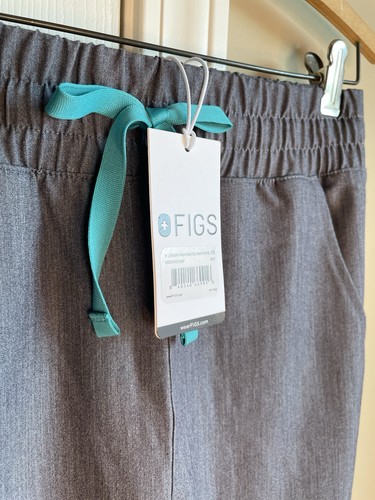 New FIGS ZAMORA HIGH WAISTED PANT PETITE XS GRAY - Picture 4 of 11
