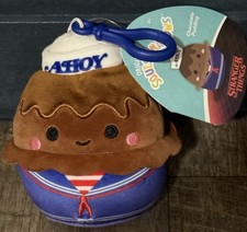 NEW Squishmallows Netflix Stranger Things 3.5" Inch Clip CHOCOLATE PUDDING
