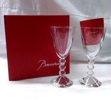 baccarat vega wine glass pair x14 0123