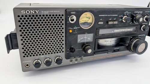 Sony ICF-6800W FM/MW/SW Multi 31 Band Receiver Orange Version Working **Video** - Picture 8 of 19