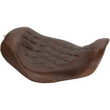 Wide Tripper Solo Seat - Brown - Diamond - Dyna 76706