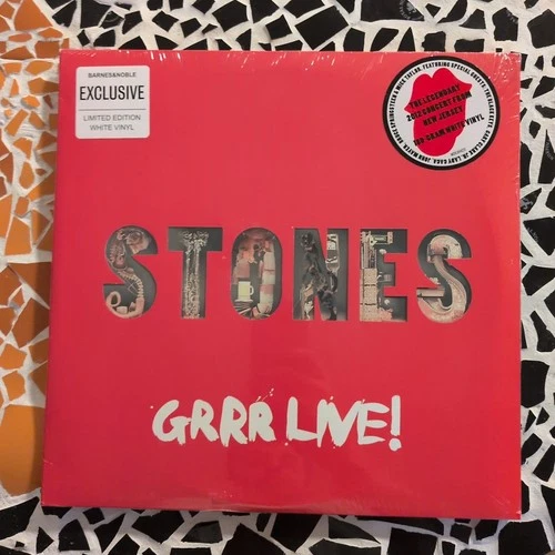 Rolling Stones GRRR Live! Limited Edition White 180g Vinyl 3LP Record NEW Sealed