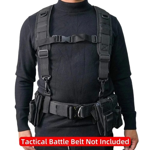 Tactical Police Suspenders for Duty Belt Harness Law Enforcement with Adjusta... - Picture 5 of 9