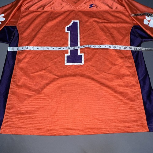 Starter Clemson Tigers Football Jersey Men’s 2XL Orange -4384 - Picture 11 of 16