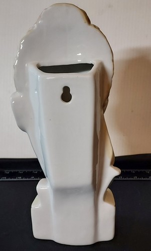 Pre-1921 Hand Painted Nippon Head Vase - Shelf or Wall - EUC - 10in x 4in x 4in - Picture 9 of 12