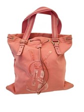 Yves Saint Laurent Tote Bag Canvas Pink Large Used