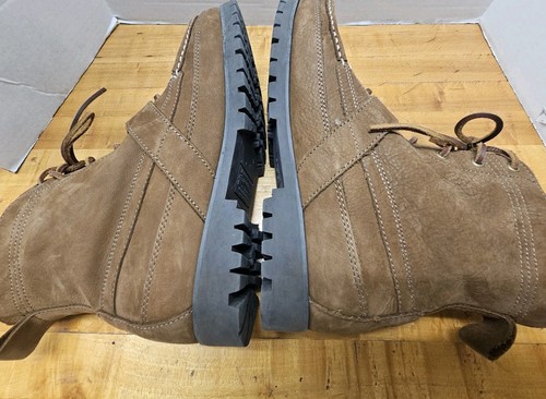 Polo Ralph Lauren Country Ranger Brown Suede Leather Boots Buckle Mens Sz 10 D - Picture 16 of 21