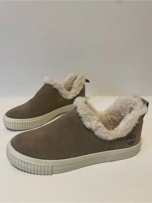 Timberland Skyla Bay Suede Faux Fur Slip-On Shoes   Women s Size 6