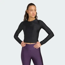 adidas women Workout Essentials Long-Sleeve Shirt Shine
