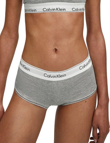 Calvin Klein Modern Cotton Briefs Boyshort Designer Womens Knickers 0000F3788E - Picture 1 of 8