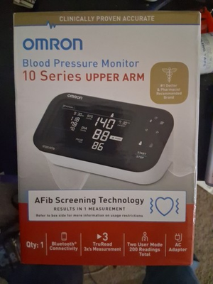 #ad Omron 10 Series Upper Arm Blood Pressure Monitor AFib Screening BP7465 $59.99