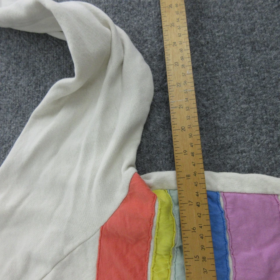 Marine Layer Sweatshirt Womens Small Rainbow Stripe Crewneck Raglan Pullover - Image 4 of 4