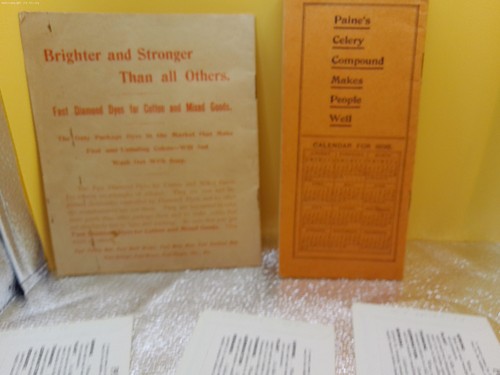 Diamond Dyes Paines celery compound 1898 Popcorn seed packets lot 5 Victorian - Picture 8 of 9