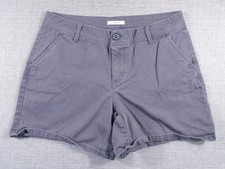 Maurices Women's Gray Cotton Spandex Shorts Size 30" Wasit Summer Casual