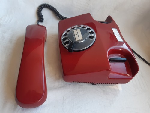 Top Telefon 791-1 Wählscheibe mit Funktion/TAE-Stecker Weinrot 1A-Zustand - Afbeelding 9 van 12