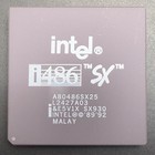 Intel A80486SX25 CPU SX930 25MHz 5V PGA168 486 x86 Processor Blackback Uncommon